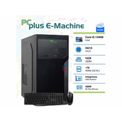 PCPLUS E-machine i5-14400 16GB 1TB NVMe SSD namizni računalnik + miška in tipkovnica