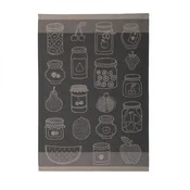 Kuhinjska krpa 50 x 70 cm, sadje - siva