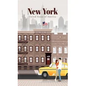 shumee Ob_S_10 - Diamantna slika 20x30 - Razglednica, New York