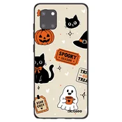 Silikonski črni ovitek za Samsung Galaxy Note 10 Lite N770F - Halloween stickers