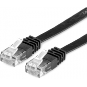 VALUE Value 21.99.0965 RJ45 omrežni kabel\, Patch kabel CAT 6 U/UTP 5.00 m črna  1 kos, (20420424)