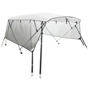 Vidaxl Bimini tenda s 4 loki in stranicami 243x(185-198)x137 cm