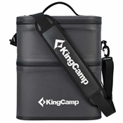 KingCamp Dvodelna Hladilna Torba Lindeman, 6,2L črna