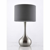 Endon 61192 - prigušiva stona lampa PICCADILLY 1xE14/40W/230V mat hrom/siva