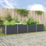 Sadilica Antracit 385 x 100 x 75 cm Cinkani celik