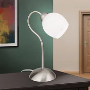 ORION Stolna lampa Doma, saten nikal, visina 30 cm, staklo - Dnevni boravak/blagovaonica - satenski nikl - Metal