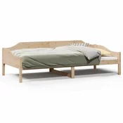 Vidaxl Posteljni okvir brez vzmetnice 90x190 cm trdna borovina