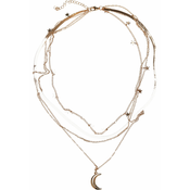 Necklace with star layering - gold color