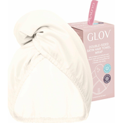 GLOV Satenski turban za kosu sa dve strane Satin Beige
