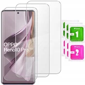 shumee 3x kaljeno steklo za Oppo Reno 10 Pro 5G steklo za zaslon 9H 3 kosi