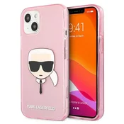 Karl Lagerfeld ETUI KARL LAGERFELD TRDI ETUI BLEŠČICE KARLS HEAD ZA IPHONE 13 MINI 5.4