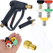 Rosfix ROSFIX SET PIŠTOLA ZA VISOKOTLAČNI ČISTILNIK KÄRCHER HD/HDS – 300 BAR, 5 ŠOB, ADAPTER M22, PENILNIK 1L | 1/4 SNELSPOJKA, EASY!LOCK, 200 BAR, (5000036462)