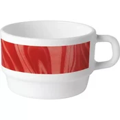 Bormioli Rocco Skodelica za kavo Careware 220 ml, rdeča (12 kos)