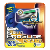 GILLETTE nadomestne glave Fusion ProGlide Power, 8 kos
