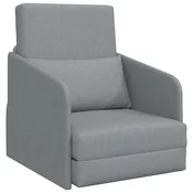Krevet na razvlacenje Svijetlo siva 65 x 80 x 83 cm tkanina