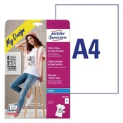 FOLIJE ZWECKFORM A4 ZA PRESLIKAVO NA SVETLE MAJICE MD1001 5/1