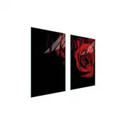 shumee STEKLENA ZAŠČITNA PLOŠČA ZA ŠTEDILNIK 75x52 ROSE
