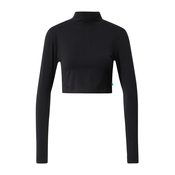 Womens Organic Long Sleeve Turtleneck - Black