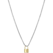 Ženska freelook srebrna zlatna ogrlica od hirurškog Čelika ( frj.3.6021.2 )