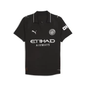 Mens Puma Manchester City 25/26 Authentic Away Jersey, Black, Size L, Sport