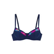 LASCANA Bikini zgornji del  mornarska / turkizna / kobalt modra / neonsko roza