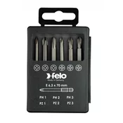 Set bitova Felo Industrial Bit-box Profi 73 mm PH/PZ 03291716 6 kom