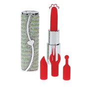Gardj Europe Candy – vibrator v obliki šminke s 4 nastavki – zelen