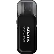 ADATA USB Flash disk UV240 64GB USB 2.0 - Crni