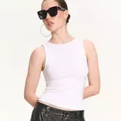 Cropp - Bluza s trakovi - bela