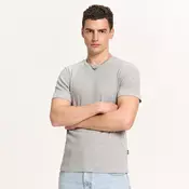 Cropp - Rebrasta majica - light grey