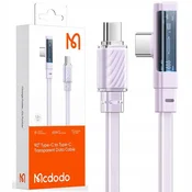 Mcdodo Mcdodo Hitri kotni kabel USB-C PD 65W 1,2 m vijolične barve CA-3451