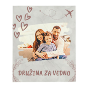 Personalizirana Odeja z Imenom - Družina za Vedno