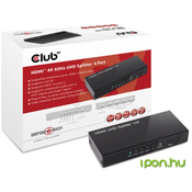 club3D 4 ulaza HDMI razdjelnik club3D CSV-1380 4096 x 2160 piksel Crna