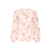 Fransa Bluza FRKALIA ecru/svetlo zelena/roza/rjasto rdeča