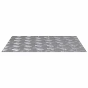 Stepenica Pravokutni 4 pcs Srebrno 60 x 50 cm Aluminij