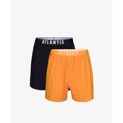 Men Loose Boxers ATLANTIC 2Pack - dark blue/yellow