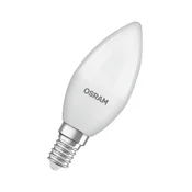OSRAM LED Classic Star, sveča, mat, E14, 3,3 W, 4.000 K - bela mat barva - Plastika