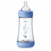 Chicco P5 plasticna flašica,240ml,silikon,dec.