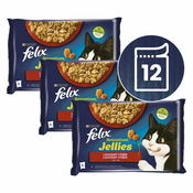 Vrečke FELIX Sensations Sauces, okusen izbor hran v želatini 12x85 g