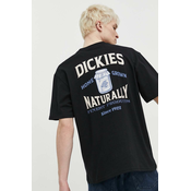 Pamucna majica Dickies ELLISTON TEE SS za muškarce, boja: crna, s tiskom, DK0A4YRM