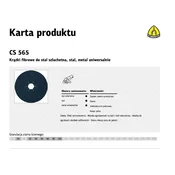 KLINGSPOR CS565 vlaknasti disk 125 mm, 80 g, 25 kosov