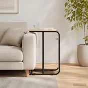 vidaXL Stranska miza Sonoma hrast 40 x 31 x 55 cm Inženirski les
