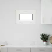 vidaXL Okno za klet RISOR 60 x 40 cm PVC in steklo Bela
