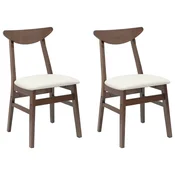 Vidaxl Jedilni stoli 2 szt. Svetlo rjava 42 x 47,5 x 81 cm