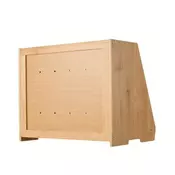 VEVOR Dvojni škatla za kruh 39x26x32 cm rjava