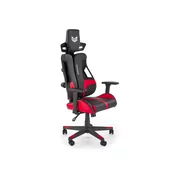 Gaming stolica Houston 1712 Crvena, Crna, 130x66x68cm, S naslonima za ruke, S kotacima, Meccanismo sediaMehanizam stolice: Više blokova