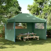 Šator za zabave Zelena 279 x 410 x 315 cm Oxford tkanina