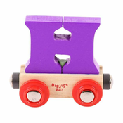 Bigjigs Toys Bigjigs Rail Wagon lesena vlakovna pot - črka H
