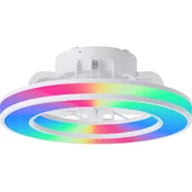 Brilliant - LED RGBW Zatemnitveni stropni ventilator MONDELLO LED/26W/230V + Daljinski upravljalnik