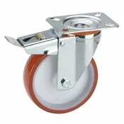 GIBLJIVO KOLO Z ZAVORO DÖRNER + HELMER 125X35MM PLOŠČA 100X85MM